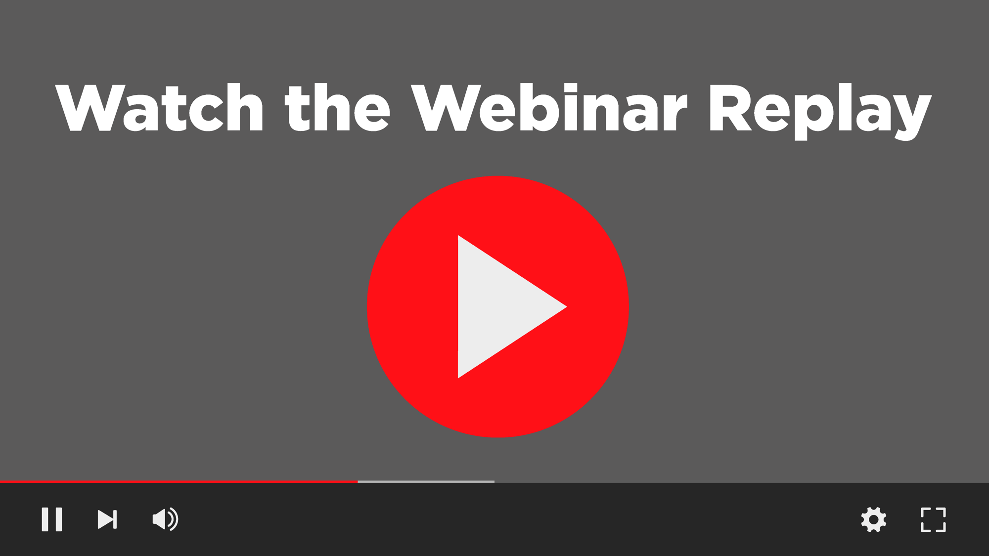 Webinar Replay Webinar Replay